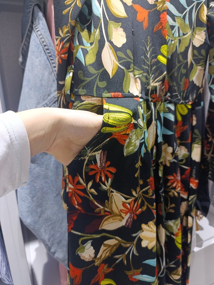 Çiçek Desenli Uzun Bohem Elbise - Görsel 3