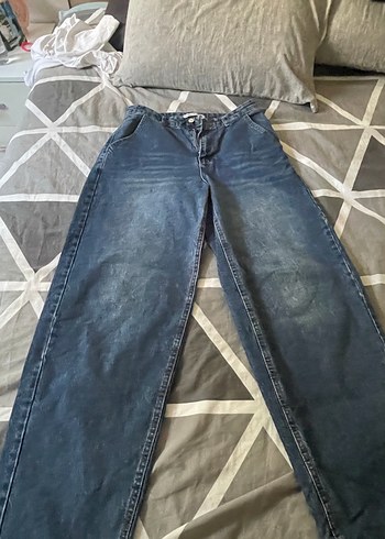 m Beden mavi Renk lacivert baggy Kot Pantolon