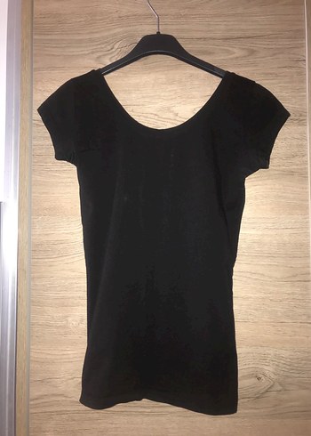 Siyah Kısa Kollu Kadın Body