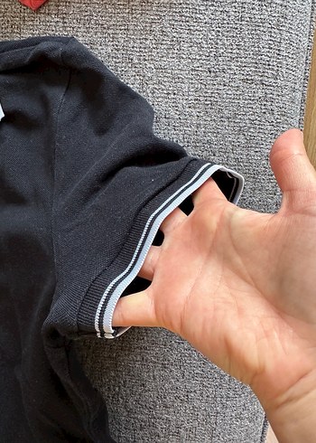 Mavi Erkek Siyah Düğmeli Polo Yaka Tişört