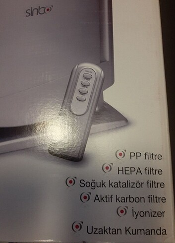 Sinbo 4 kademeli Hava filtresi - Görsel 2