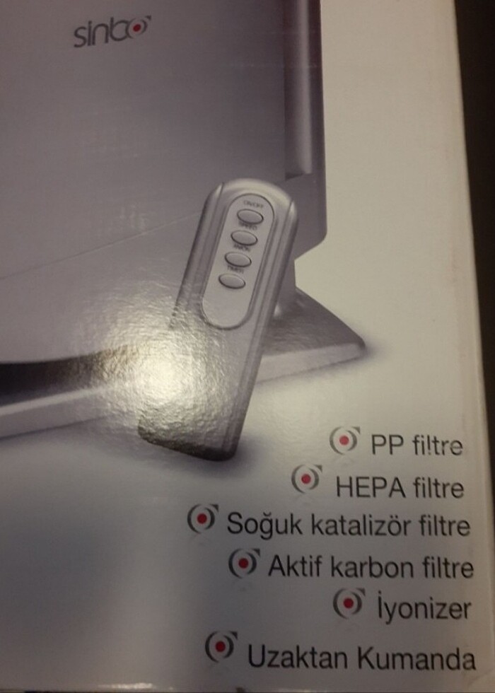 Sinbo 4 kademeli Hava filtresi - Görsel 2
