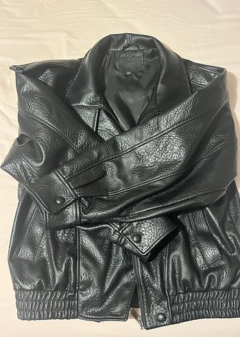 zara viral deri ceket - Görsel 3