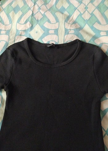 Trendyol & Milla Siyah Kısa Kollu crop