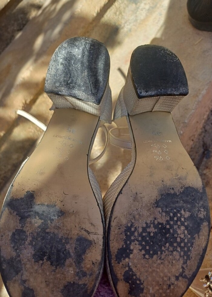 Çocuk topuklu ayakkabı gümüş - Görsel 2