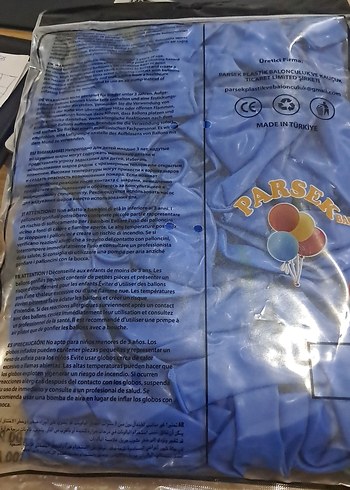 Mavi Parti Balonları 100 Adet - Görsel 2