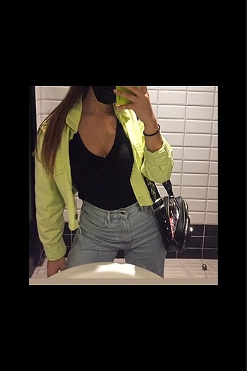 xs Beden sarı Renk Crop sarı ceket