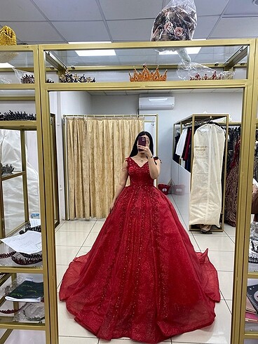 Kına nişan elbisesi Prenses model