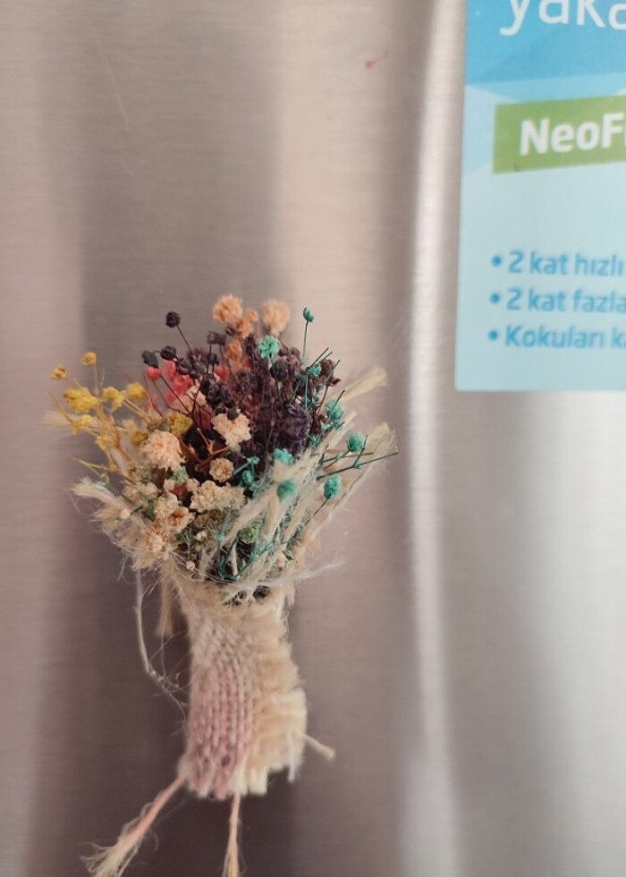 5 Adet Rengarenk Şoklanmış Cipso İle Hazırlanmış Mıknatıslı Dola - Görsel 3