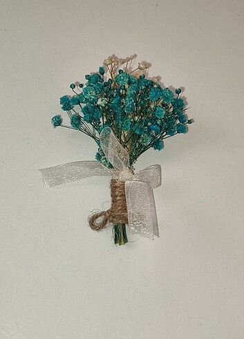 Masalsı Bir Düğün İçin Lüx Gelin Buketi Damat Yaka Çiçeği Hediye - Görsel 6