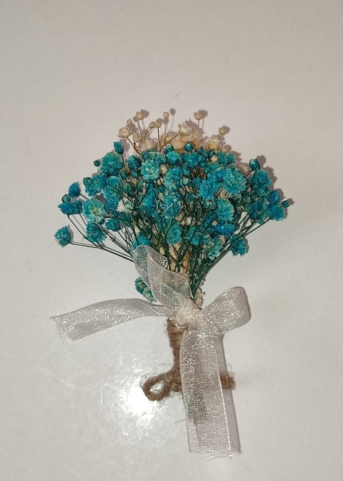 Masalsı Bir Düğün İçin Lüx Gelin Buketi Damat Yaka Çiçeği Hediye - Görsel 4