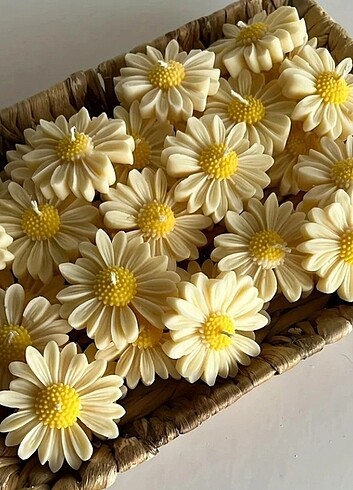 Papatya Silikon Mum Kalıbı - Silikon Kalıp 3 Adet - Görsel 5