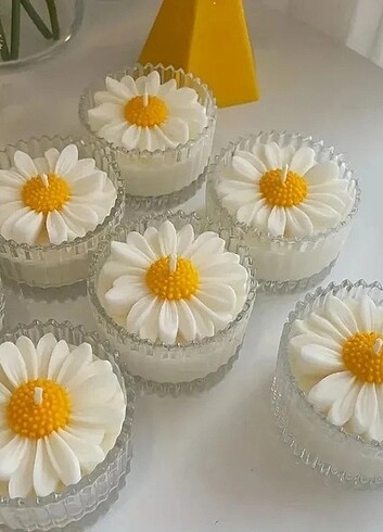 Papatya Silikon Mum Kalıbı - Silikon Kalıp 3 Adet - Görsel 8