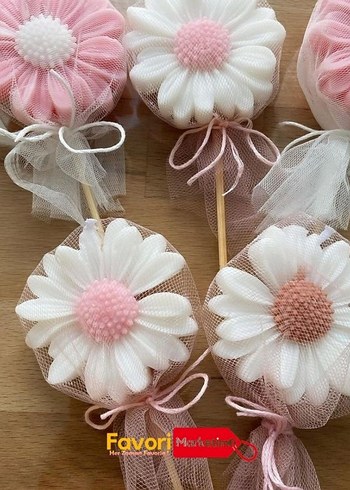 Papatya Mum Kalıbı Çiçek Kalıbı Silikon Kalıp - Görsel 7