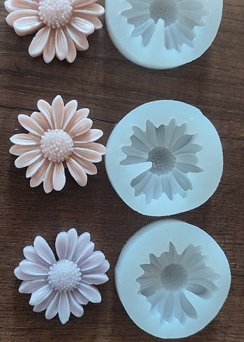Papatya Mum Kalıbı Çiçek Kalıbı Silikon Kalıp - Görsel 3