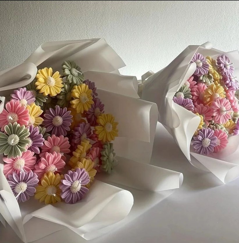 Papatya Mum Kalıbı Çiçek Kalıbı Silikon Kalıp - Görsel 5