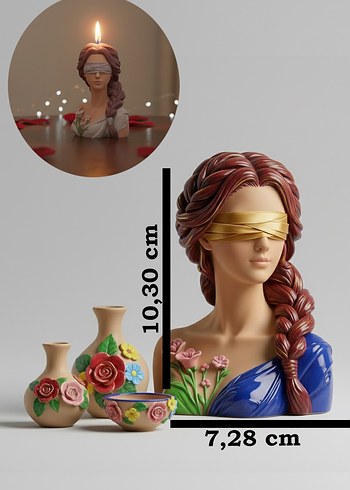 Mum Kalıbı Silikon Kalıp Heykel Kalıbı - Görsel 5