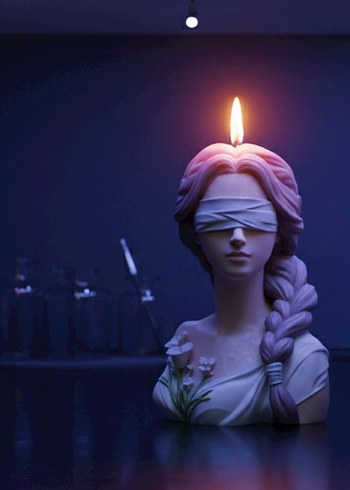 Mum Kalıbı Silikon Kalıp Heykel Kalıbı - Görsel 3