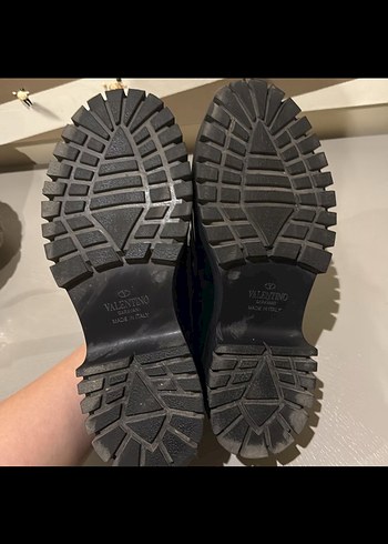 37 Beden Kadın Siyah Platform Topuklu Tokalı Loafer
