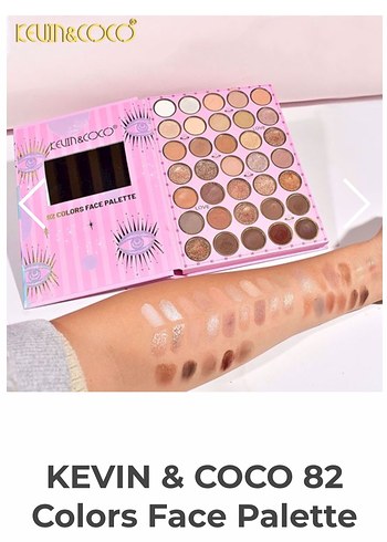 Pastel Pembe 82 Renkli Yüz Paleti - Görsel 7