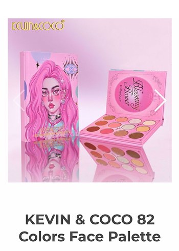 Pastel Pembe 82 Renkli Yüz Paleti - Görsel 3