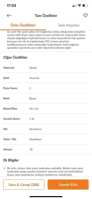 Trendyol & Milla Zigon sehpa