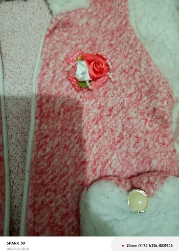 Kapüşonlu, Kürklü Pembe Kız Yeleği - Görsel 7