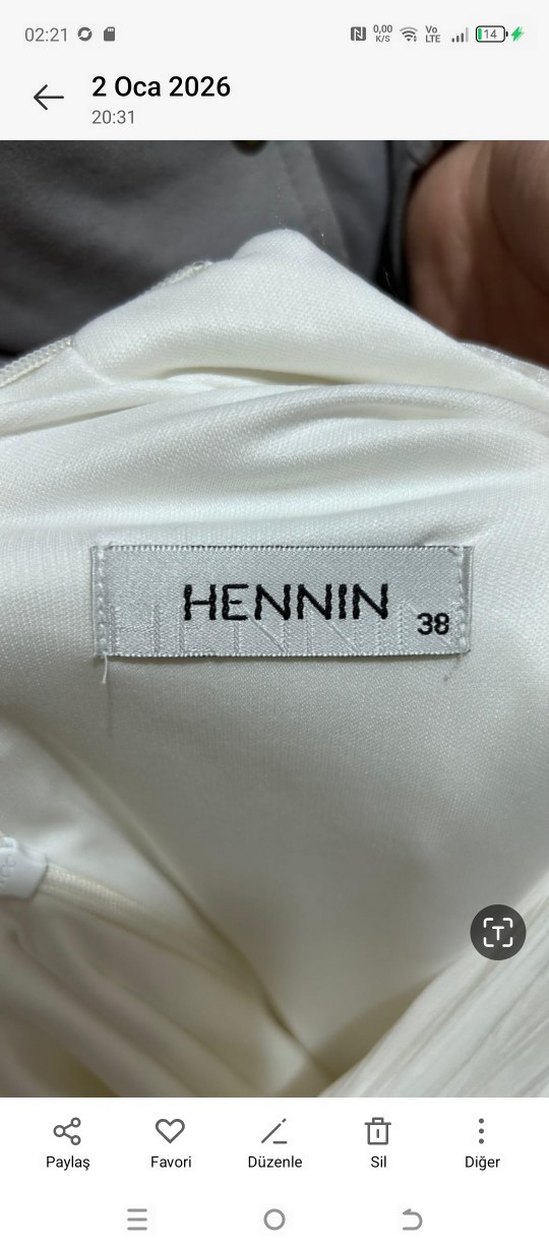 Uzun Beyaz Bohem Tarzı Gelinlik - Görsel 4