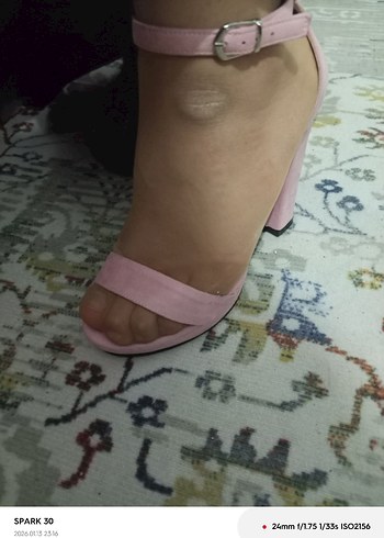 Pembe Platform Topuklu Kadın Abiye Ayakkabı - Görsel 4