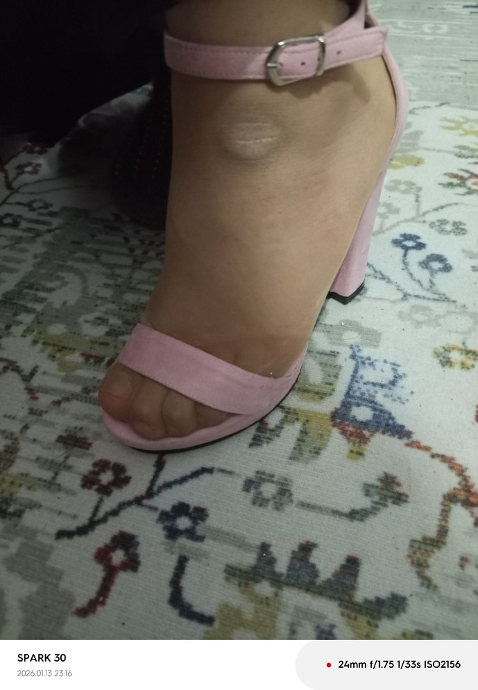 Pembe Platform Topuklu Kadın Abiye Ayakkabı - Görsel 4