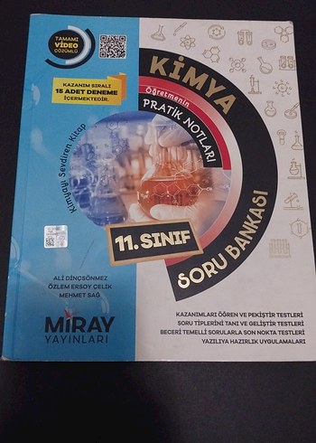 11. Sınıf Kimya Soru Bankası - Miray Yayınları
