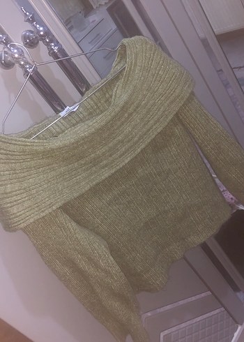 Fitilli Örgü Kadın Triko - Görsel 3