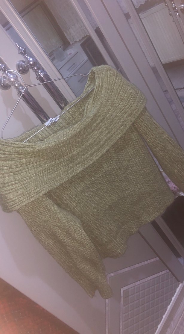 Fitilli Örgü Kadın Triko - Görsel 3