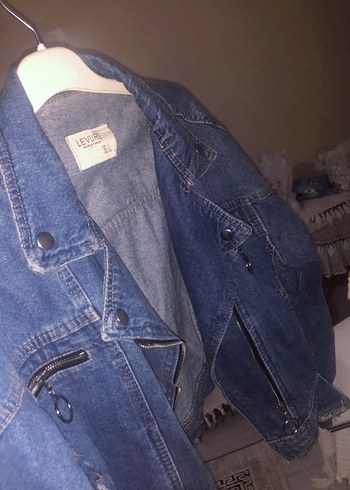 Kadın Mavi Kot Kemerli Ceket - Görsel 4