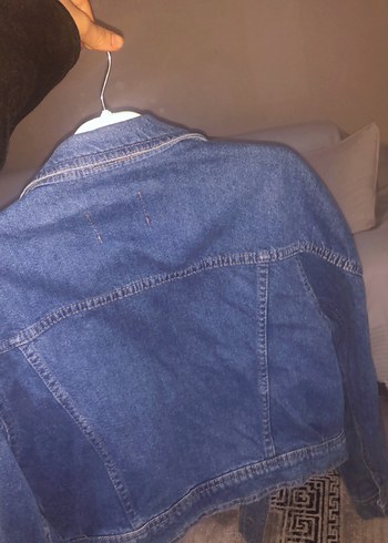 Kadın Mavi Kot Kemerli Ceket - Görsel 3