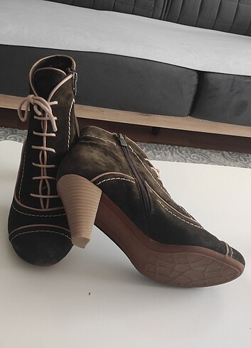 Vintage tarzı topuklu bot çizme - Görsel 6