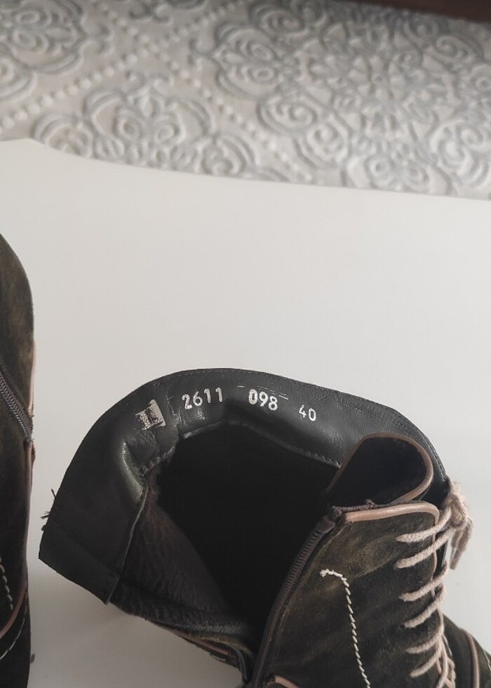 Vintage tarzı topuklu bot çizme - Görsel 5