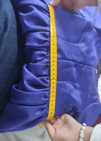 Saks mavisi çocuk abiye elbise 7-8yaş  - Görsel 5