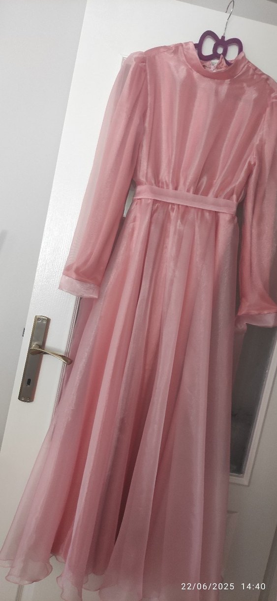 Pembe bride tesettür abiye - Görsel 3