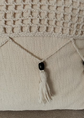 Bohem Tığ İşii Dekoratif Kırlent Kılıfı 2 li Takım - Görsel 4