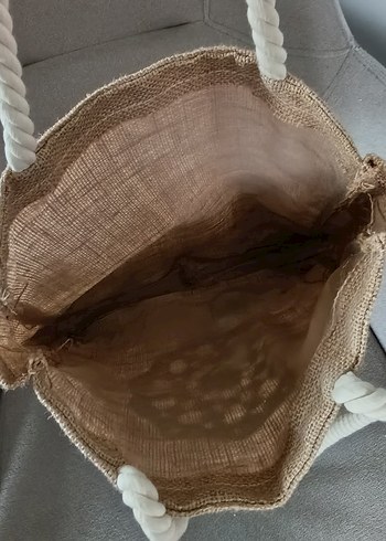 Püsküllü Turkuaz Nakışlı Örgü Bohem Çanta - Görsel 3