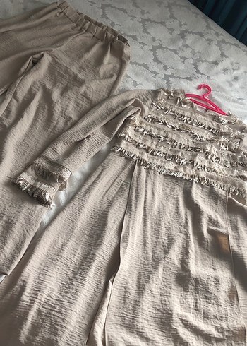 Uzun Kollu Bej Püllu Tunik takım - Görsel 7