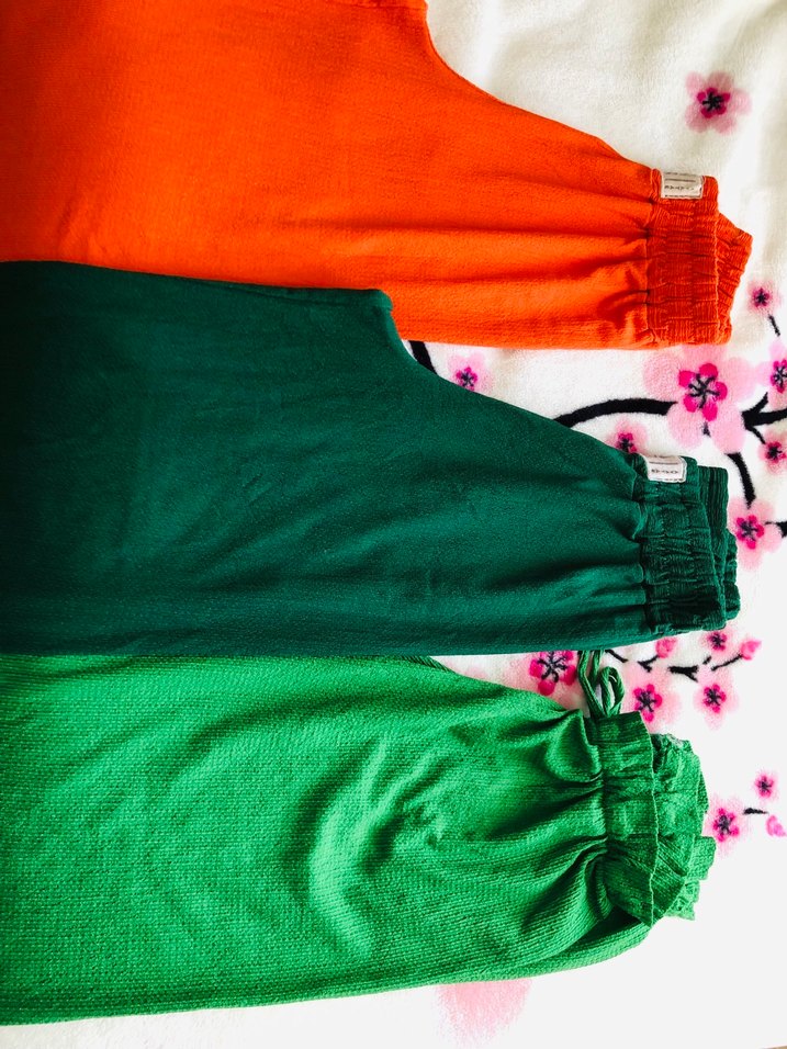 Renkli Pilili Kadın Kumaş Pantolonlar - Görsel 2