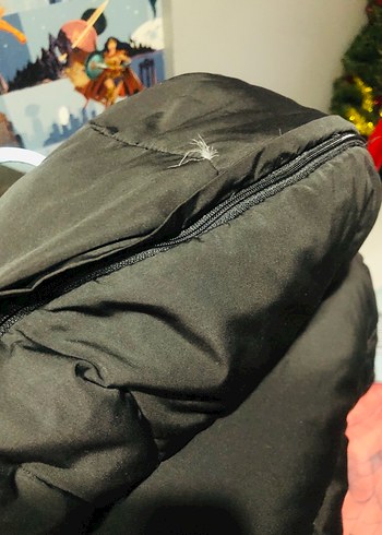 Kürklü Siyah Kadın Kışlık Mont - Görsel 3