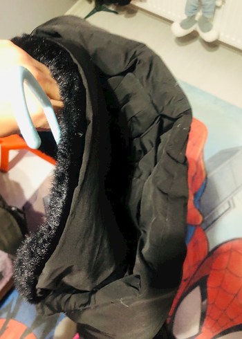 Kürklü Siyah Kadın Kışlık Mont - Görsel 2