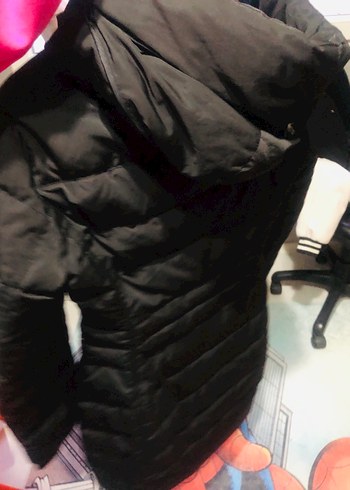 Kürklü Siyah Kadın Kışlık Mont - Görsel 4