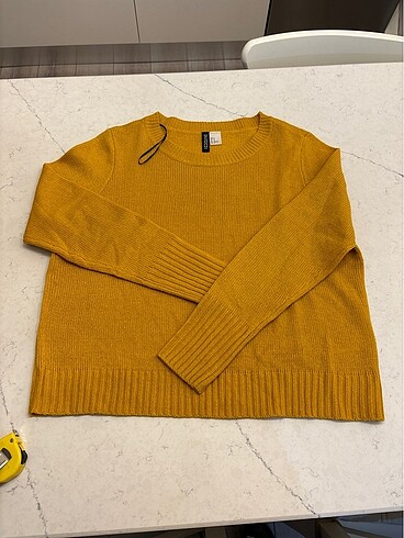 H&m kazak triko hardal renk