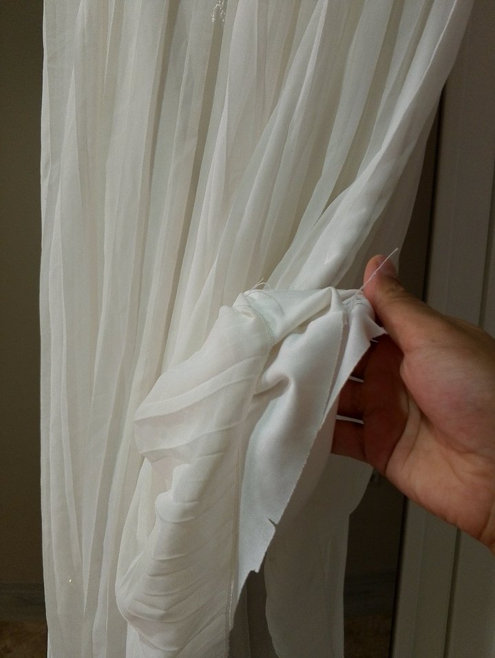 Beyaz Bohem Tarzı şifon etek - Görsel 2