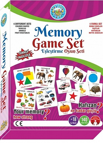 Memory Game Set Eşleştirme Oyunu