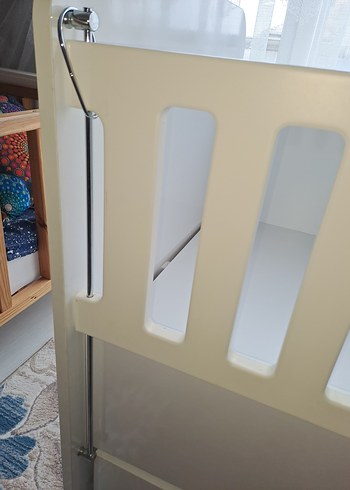 Beyaz ahşap beşik - Görsel 4